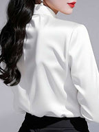 White Long Sleeve Casual Shirt