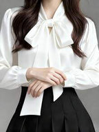 White Long Sleeve Casual Shirt