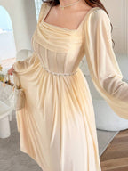 Square Neck Long Sleeve