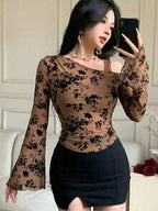 Sheer Lace Blouse