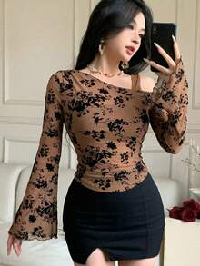 Sheer Lace Blouse