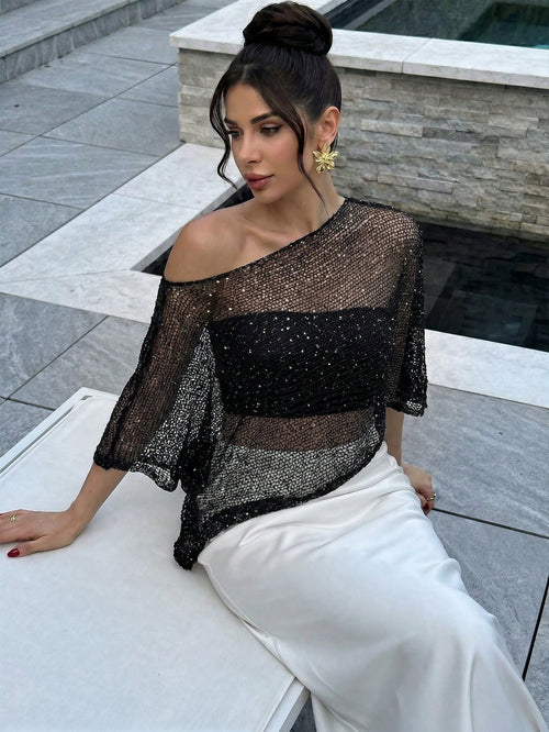 Asymmetrical Shawl Cover Up