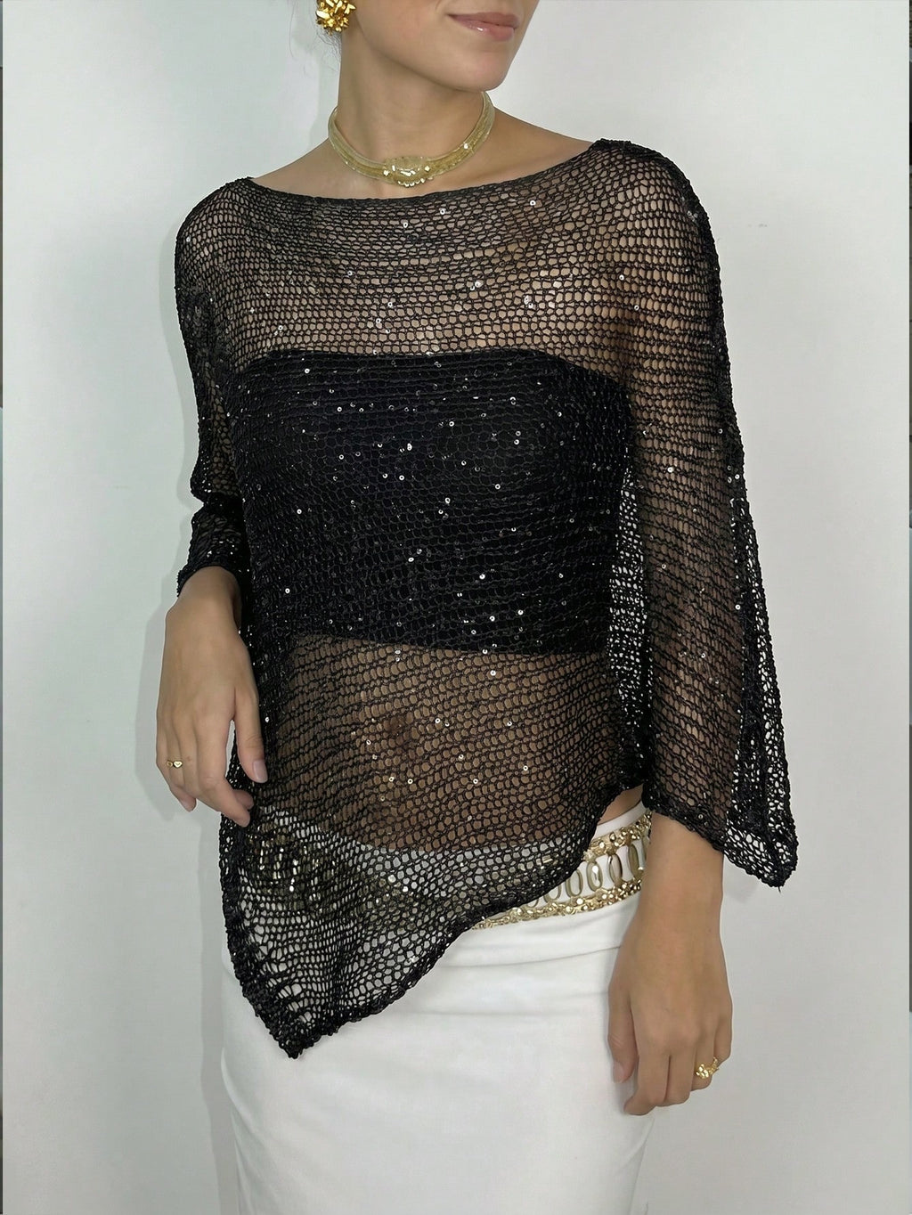 Asymmetrical Shawl Cover Up