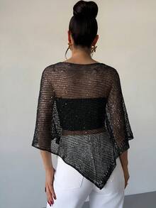 Asymmetrical Shawl Cover Up