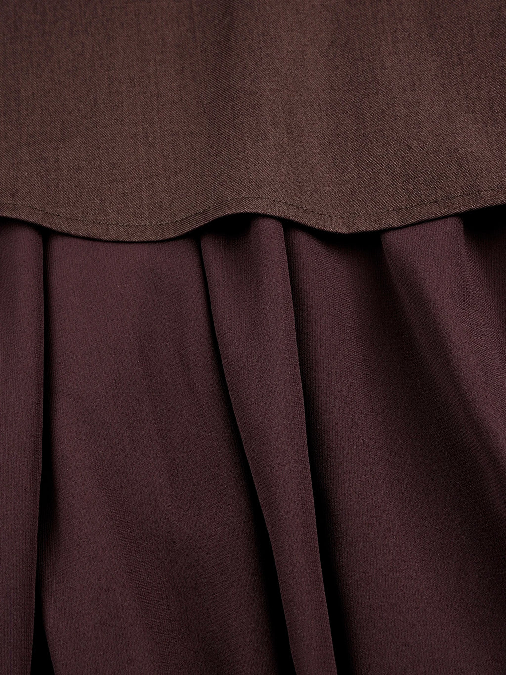 Burgundy Woven Short Sleeve