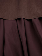 Burgundy Woven Short Sleeve