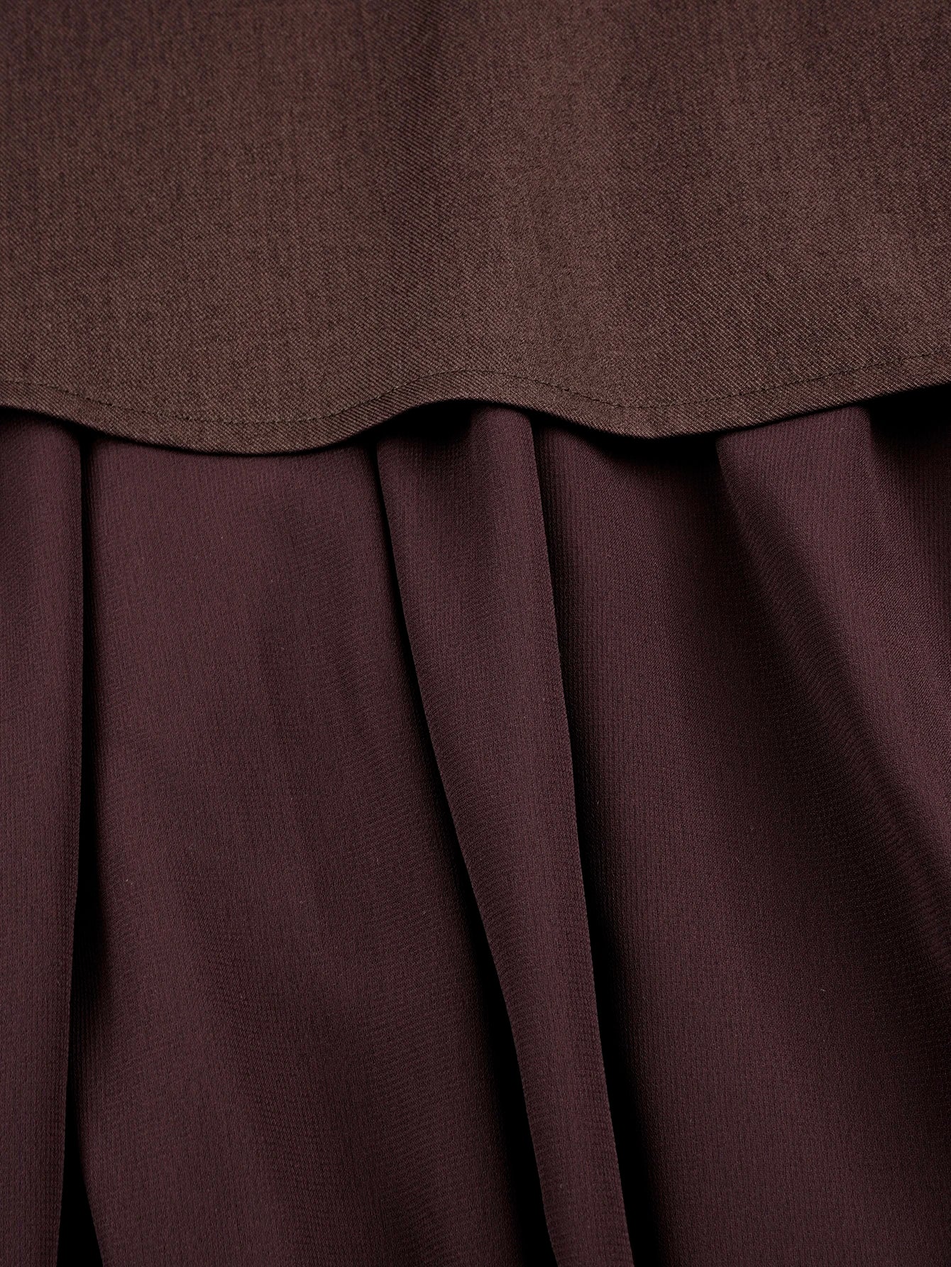 Burgundy Woven Short Sleeve
