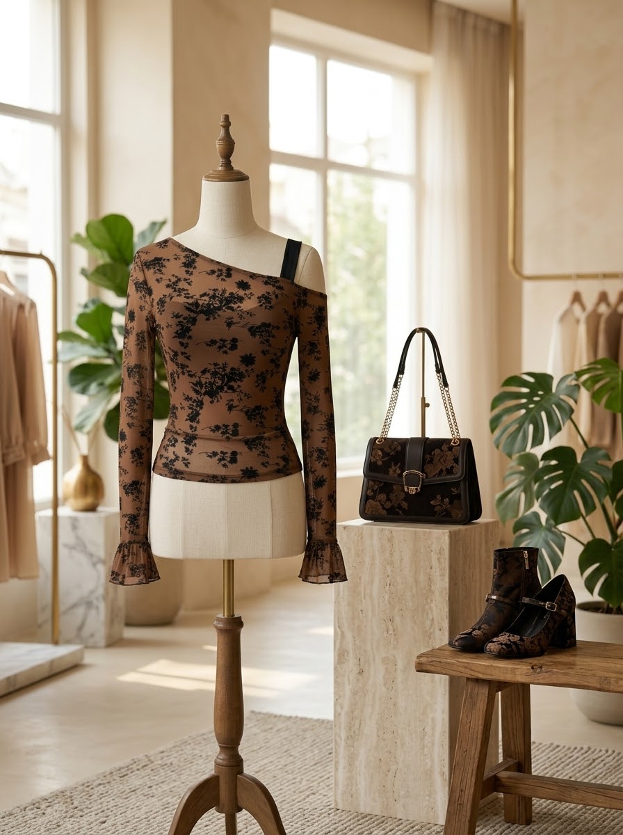 Sheer Lace Blouse